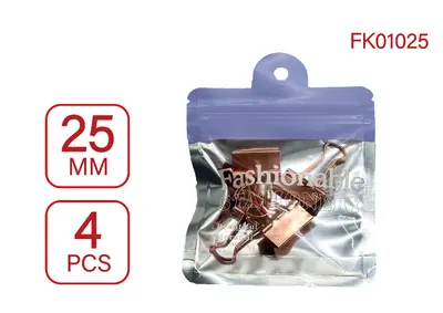 KF01025 25mm Rose Gold Long Tail Clip / 4PCS