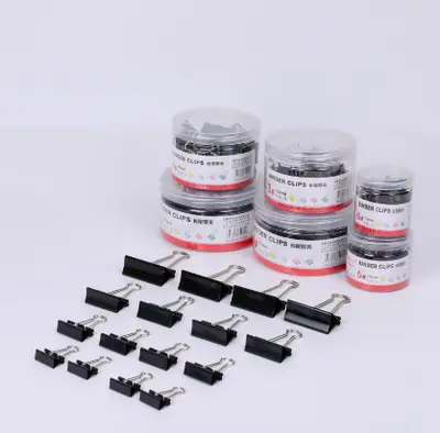 HS1560 long tail clip 15MM - bucket packaging 60 pieces in black