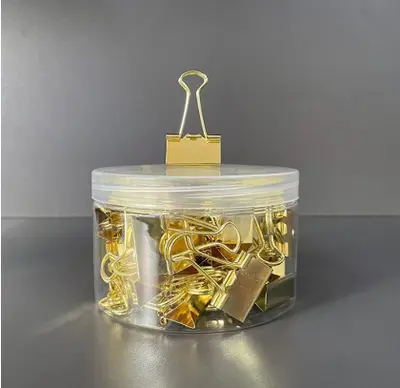 JS2548 long tail clip 25MM - bucket packaging 48 pieces in gold