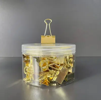 JS4124 long tail clip 41MM - bucket packaging 24 pieces in gold