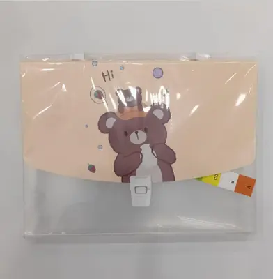 SK5460 Cute Bear Series Accordian Bag A4
