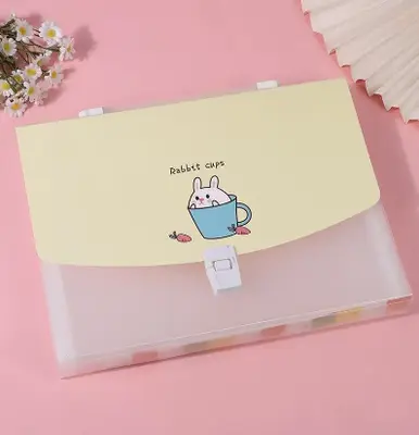 SK5460 Happy Little Rabbit Series Accordian Bag A4