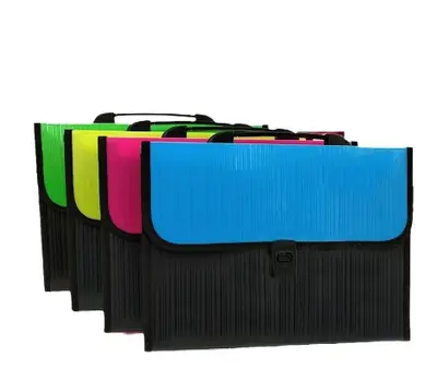 XF-028 Vertical Pattern Edge Accordian Bag A4