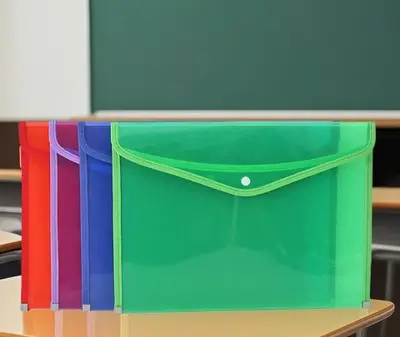 A4 diagonal lines 838 colored snap file bag