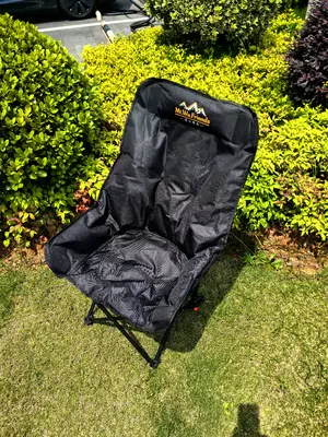 Padded High-Back Moon Chair - W-041