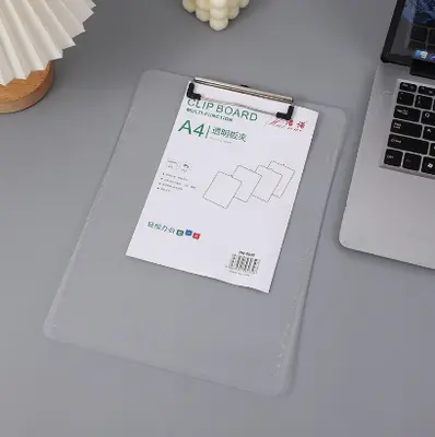 8034-FC transparent acrylic board clamp - with scale