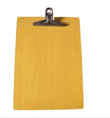 SX-021 dark wood color - heart-shaped A4 wooden board clamp