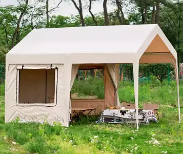 3 x 4 m Gazebo Tent with Half Sidewalls (2 mesh windows)