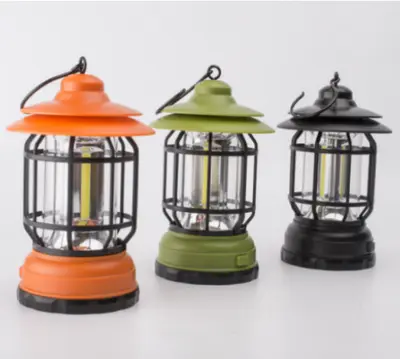 Rechargeable Double-Cap Camping Lantern