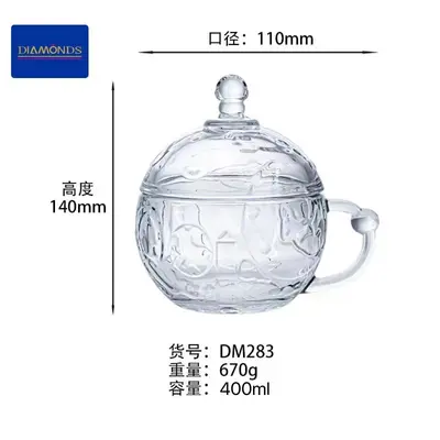 Glass Mug 400ml - DM283