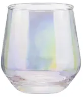 Electroplated Glassware Item 365ml - DMC011-2J七彩色