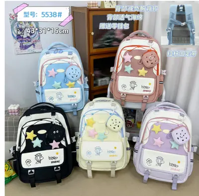 Pastel School Backpack - V-001