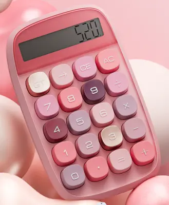 JN-660 Soft Fog Rose Gold Calculator