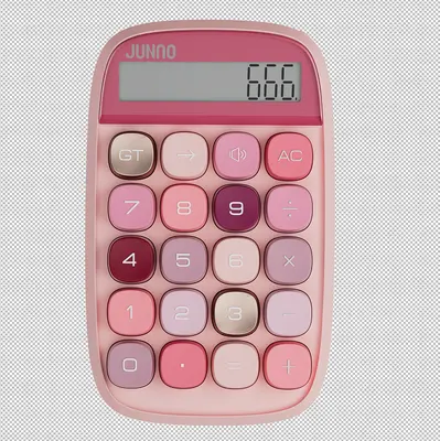 JN-660TI Soft Fog Rose Gold Calculator with Voice