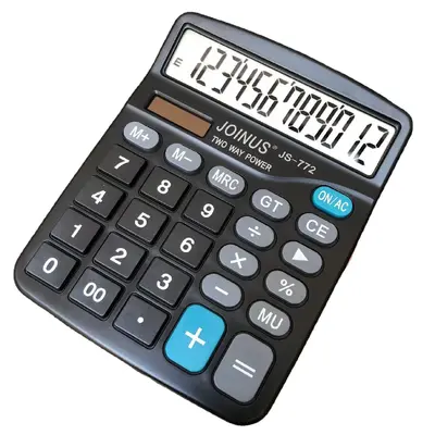 JS-772 Solar Dual Power Desktop Calculator