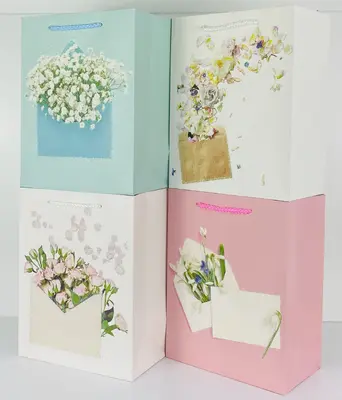 Green Printed Gift Bag - 282-S