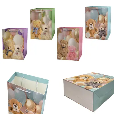 Red PVC Vertical PVC Gift Bag - EST-3278L