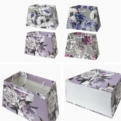 Purple Triangle Triangle Gift Box - EST-3300s