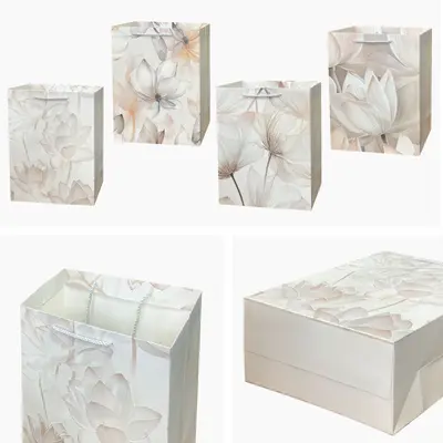 Red Gold Foil Gift Bag - EST-3313s