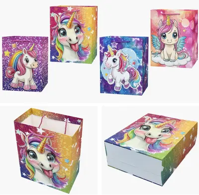 Red Glitter Gift Bag - EST-3362M