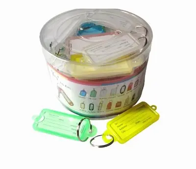 0113 Key Plate Crystal Color - PVC Bucket 50 Pieces