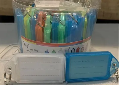 103 Key Plate Crystal Color - PVC Bucket 50 Pieces