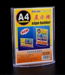 230 Vertical Round Base Table Sign A7