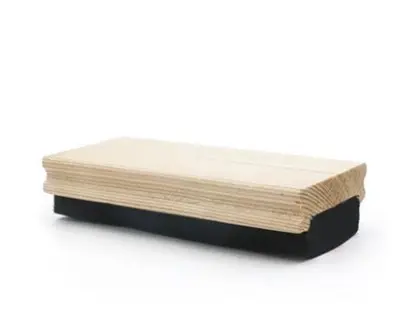 HS-BC-002 Wooden Black Stripy Felt Eraser