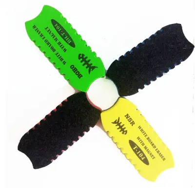 HS-BC-032 Fish-shaped EVA Magnetic Board Eraser - Display Box/OPP Bag