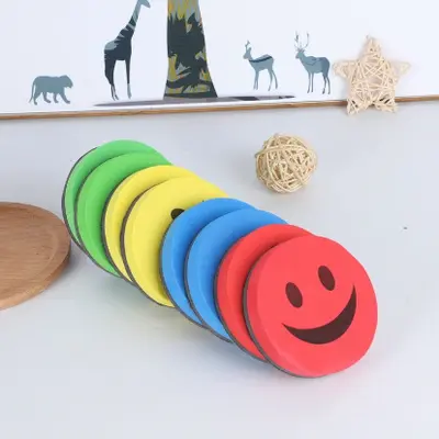 T-188 Happy Face EVA Magnetic Board Eraser - Display Box/OPP Bag