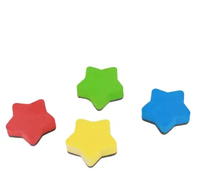 T-001 Mini Five-Star EVA Magnetic Board Eraser - Display Box