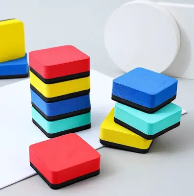 HS-BC-083 Wave 5*5 Magnetic Small Eraser - Display Box