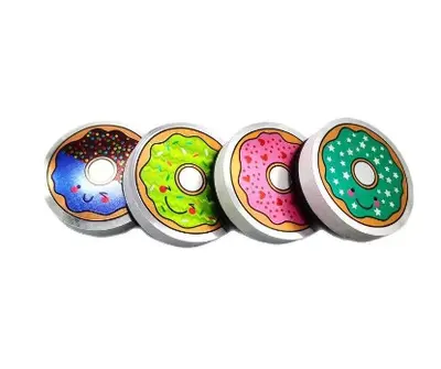 HS-BC-106 Colored Printing Donut Board Eraser - Display Box / OPP Bag