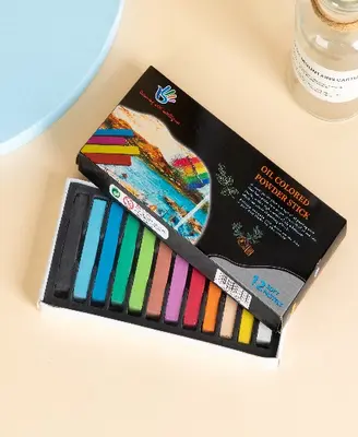 12-color Pastel Drawing Rod Box Set