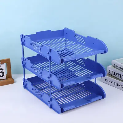 A438 three-layer column file tray