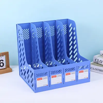 1074 four compartments file shelf