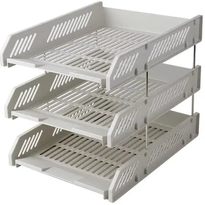 938 new three-layer thickened file tray