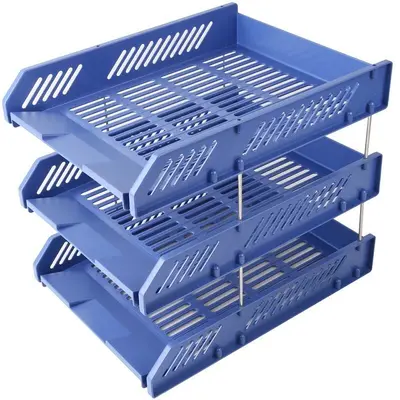 738 new PP material three-layer thickened file tray