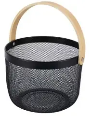 H6001 round hand-held storage basket