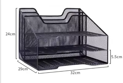 Integrated Three-layer File Shelf