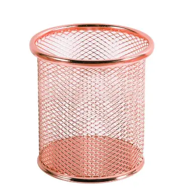802G round rose gold pen holder (electroplated)
