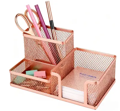 9058G rose gold three-in-one pen holder (electroplated)