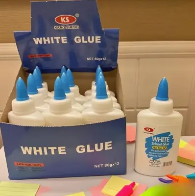 80 grams White Adhesive Box