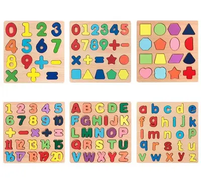 Square Number and Letter Board - Shrink Wrap