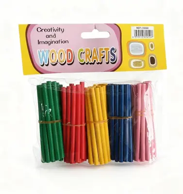 C0050 Educational Round Sticks 5.0 Colored (100 Sticks)