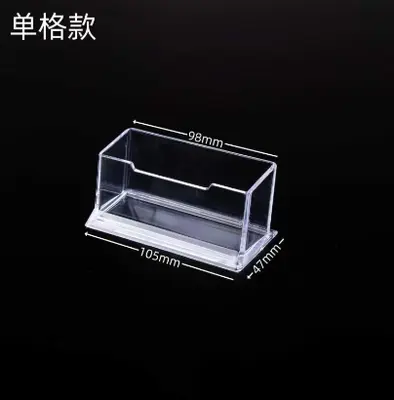 20 Transparent Desktop Nameplate Stand Single Layer