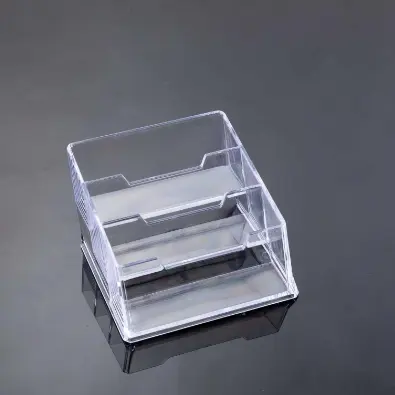 23 Transparent Desktop Nameplate Stand Triple Layer