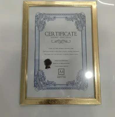 A4 Picture Frame - Gold (Without Stand)