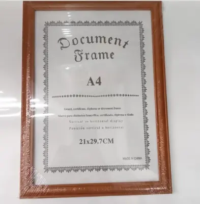 A4 Picture Frame - Wood Grain (Without Stand)