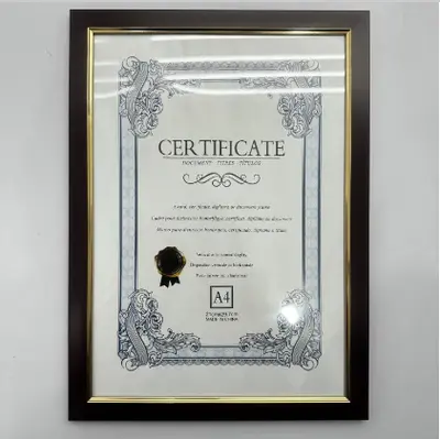 A3 Picture Frame - Mahogany Gold